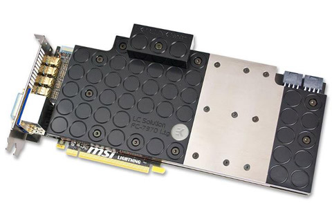 MSI Radeon HD 7970 Lightning Water Block Front