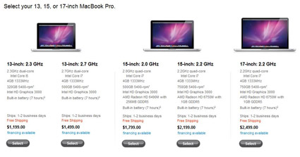 Apple Updates MacBook Pro with Sandy Bridge Processors