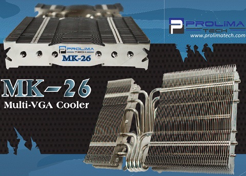 Prolimatech MK-26 VGA Cooler Announced – Can Handle 320W TDP Video Cards!