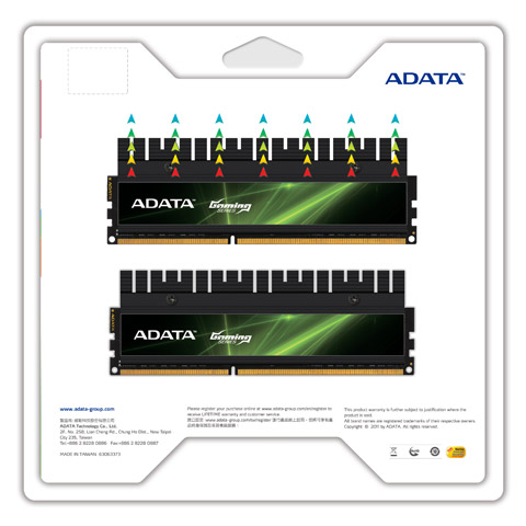 ADATA XPG DDR3 Back