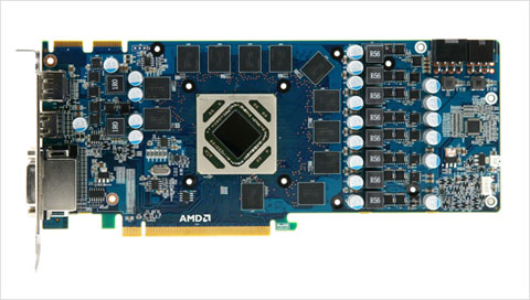 Yeston AMD Branded Cost-Effective Tahiti PCB Exposed