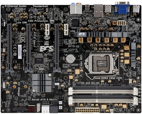 ECS Z77H2-A5X Deluxe Motherboard