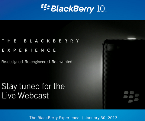 Watch The BlackBerry 10 Launch Event Online Today Live