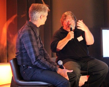 Gabe Newell and Ed Fries at Casual Connect