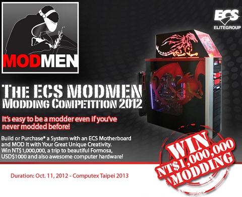 ECS Announces Modmen PC Modding Competition w/ $33,333 Prize For Winner!