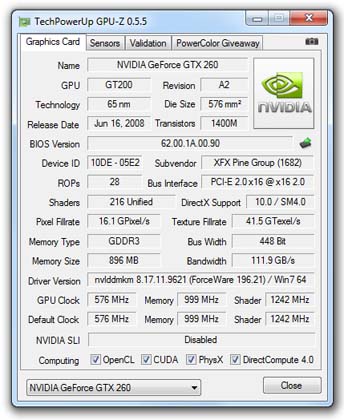 GPU-Z v0.5.5 Video Card Utility 