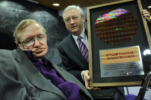 Stephen Hawking 70th Birthday present from Intel
