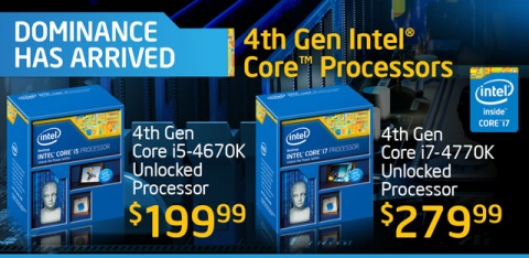 Micro Center Selling Intel Core i7-4770K Processors For $279.99