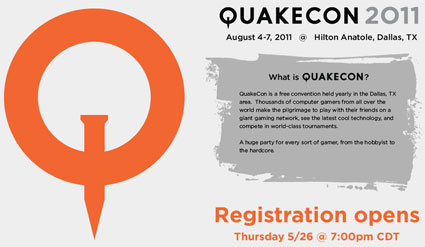 QuakeCon 2011 Online Pre-Registration Opens Today