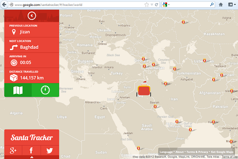 Using Radar To Track Santa is Tough For Microsoft & Google