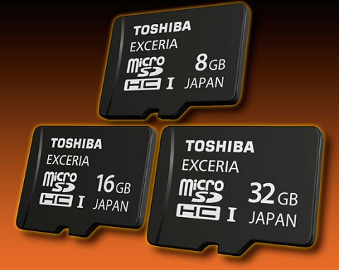 Toshiba microSDHC EXCERIA card