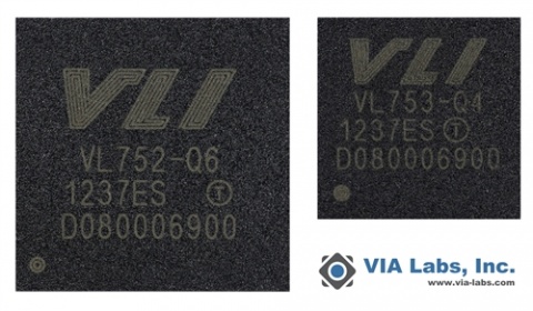 VIA Launches VL752 and VIA VL753 USB 3.0 to NAND Flash Controllers