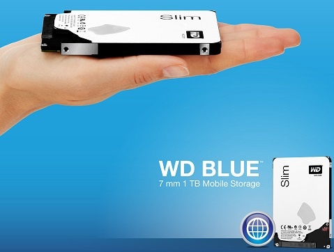 WD Debuts World’s Thinnest 1TB 2.5-inch Hard Drive at 7mm
