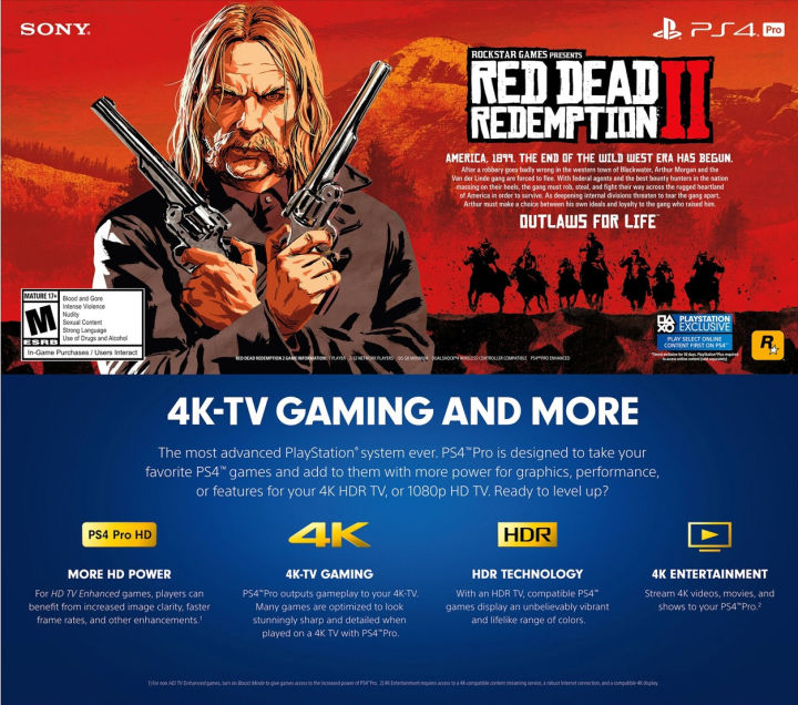 Red Dead Redemption 2 Needs 105GB of Storage on PS4 - Legit Reviews