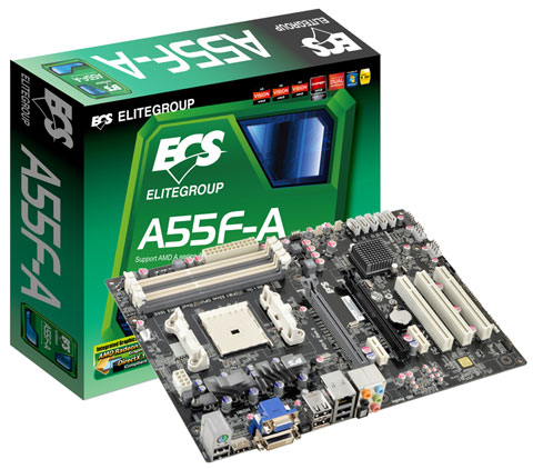 ECS Introduces AMD A55 Chipset Series Motherboards