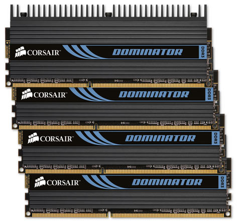 Dominator quad channel DDR3 memory kits