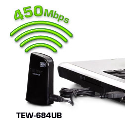 TRENDnet Launches 450 Mbps Dual Band Wireless N USB Adapter