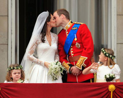 Royal Wedding Kiss