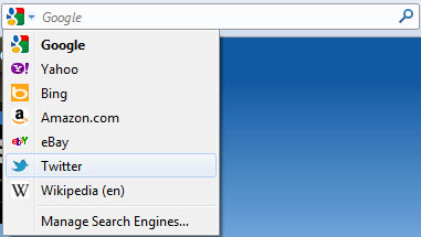 Firefox Twitter Search
