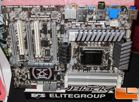 CES 2012: ECS Z77H2-AX Black Extreme Motherboard Spotted