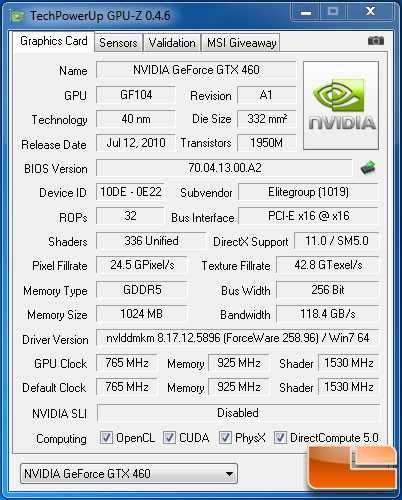 Nvidia geforce gtx 460 se online driver