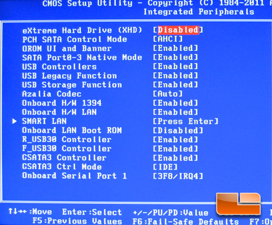 GIGABYTE Z68XP-UD3-iSSD System BIOS