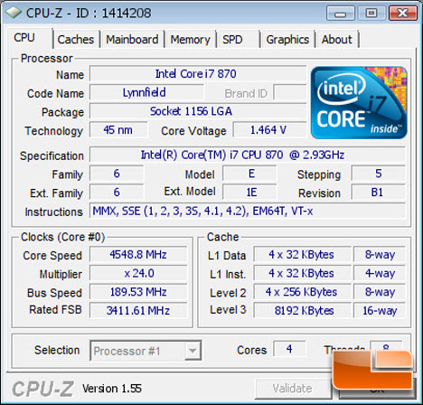 i7 870 overclocked