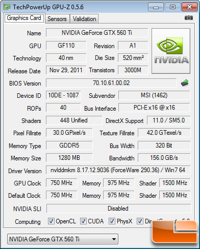 Intel X79 Test Settings