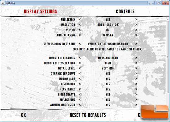 Batman: Arkham City Game Settings