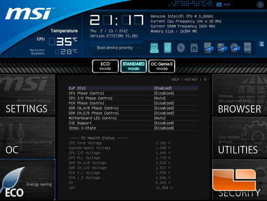 MSI Big Bang XPower II Click BIOS II