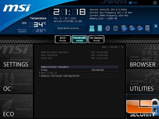 MSI Big Bang XPower II Click BIOS II