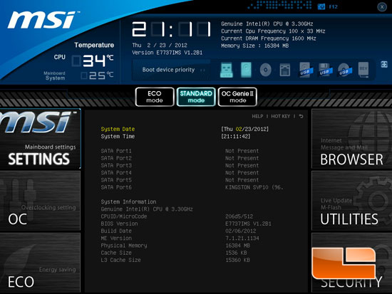 MSI Big Bang XPower II Click BIOS II