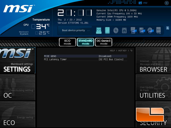 MSI Big Bang XPower II Click BIOS II