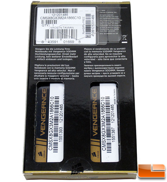 Vengeance laptop memory upgrade kit