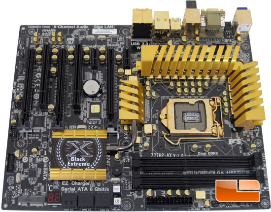 ECS Z77H2-AX Golden Intel Z77 Motherboard Layout