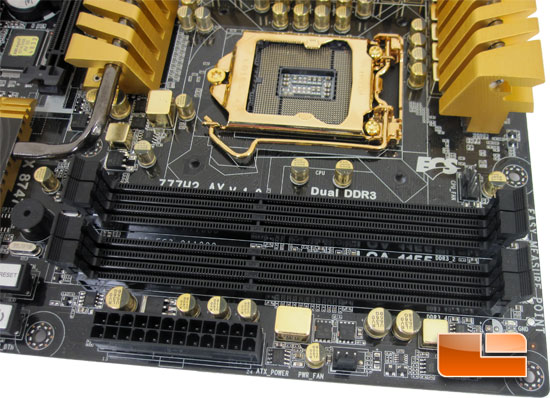 ECS Z77H2-AX Golden Intel Z77 Motherboard Layout