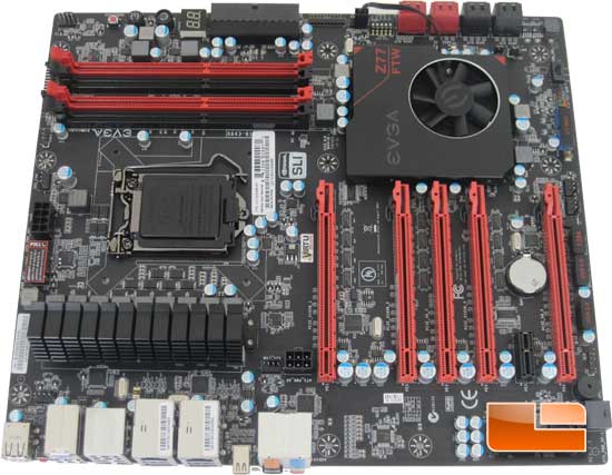 EVGA Z77 FTW 151-IB-E699-KR Motherboard Layout