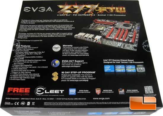 EVGA Z77 FTW Retail Box and Bundle