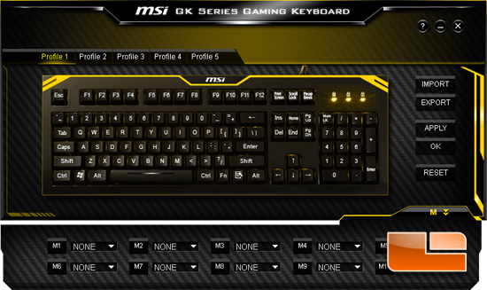 MSI GK-601 Backlit Mechanical Gaming Keyboard Review - Legit ReviewsMSI ...