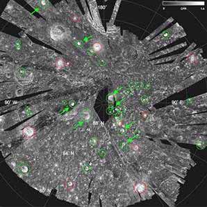 Tons of Water Ice Found on Moon’s North Pole