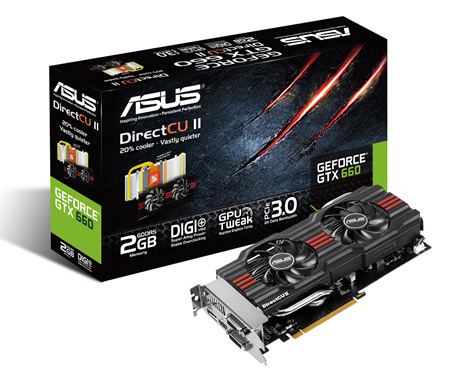 ASUS Launches the GeForce GTX 660 DirectCU II Lineup