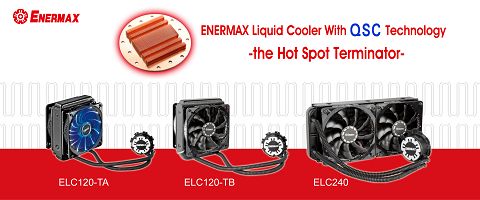 ENERMAX Enters the Liquid CPU Cooler Market with Revolutionary QSC Technology