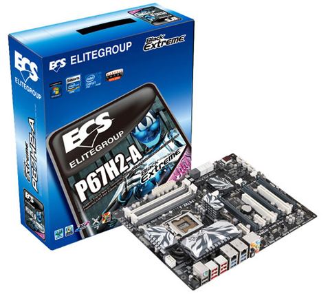 ECS Introduces The Brand New Black Extreme P67H2-A Motherboard