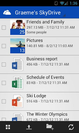 Microsoft’s SkyDrive Now On Android