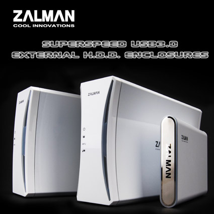 Zalman Announces Superspeed USB3.0 External H.D.D. Enclosure