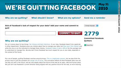 Group Sets May 31 as ‘Quit Facebook Day’