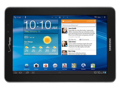 4G LTE-ENABLED SAMSUNG GALAXY TAB 7.7 UNVEILED AT CES 2012