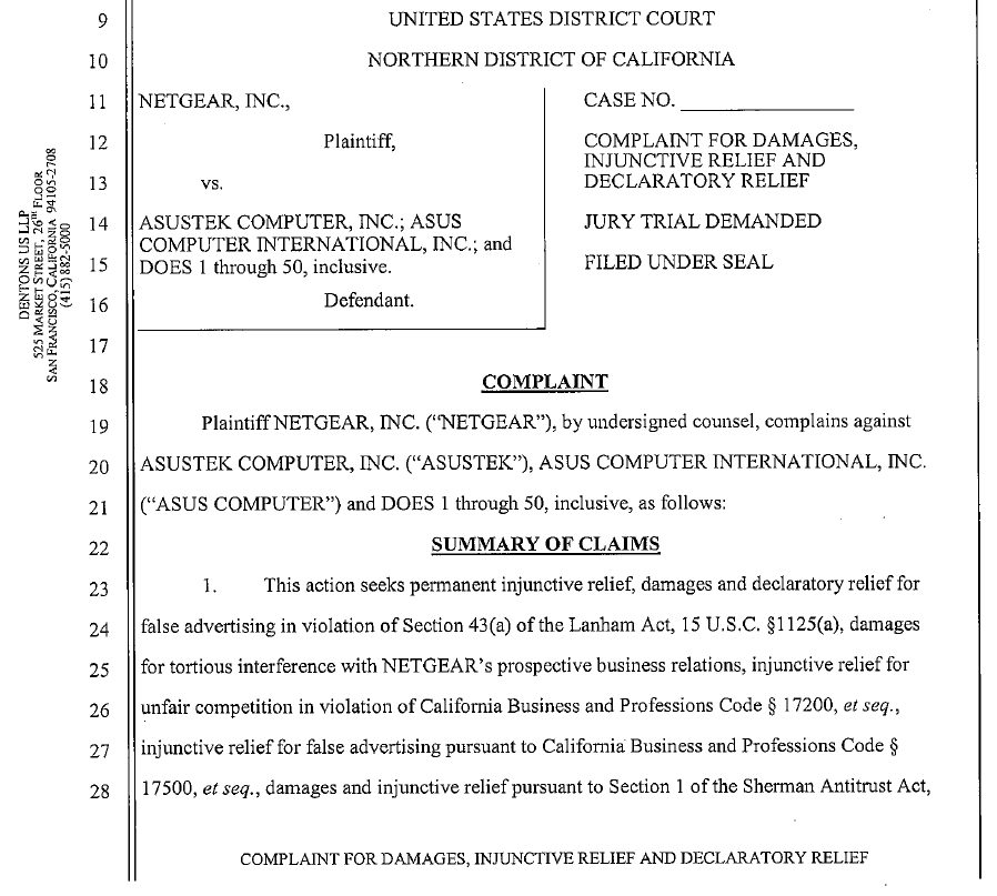 netgear tp link lawsuit