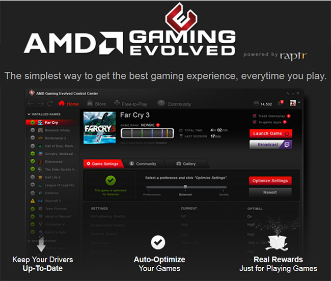 download gaming evolved client