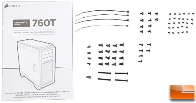 Corsair Graphite 760T Packaging Accessories